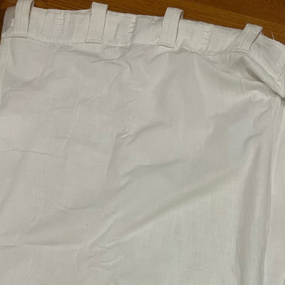 Pottery Barn Seaton Textured Cotton Curtain Panel White 50” x 84” - Picture 3 of 4